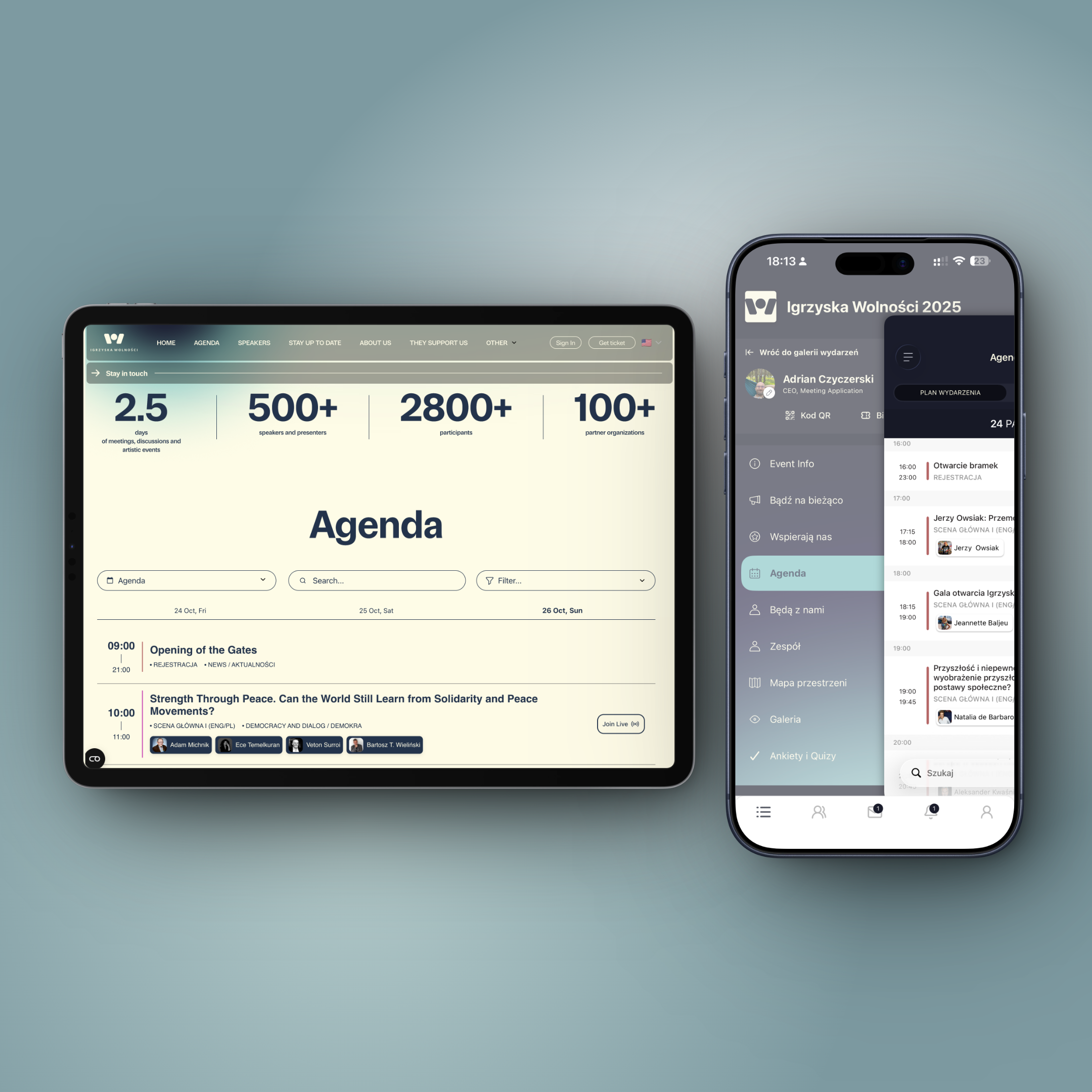 Aplikacja mobilna Igrzyska Wolności - dedykowany system