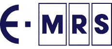 E-MRS logo consisting of the letter E and letters M, R, and S in separate squares.