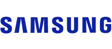 Samsung company logo.