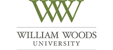 Logo William Woods University featuring stylized overlapping green W letters above the university name.